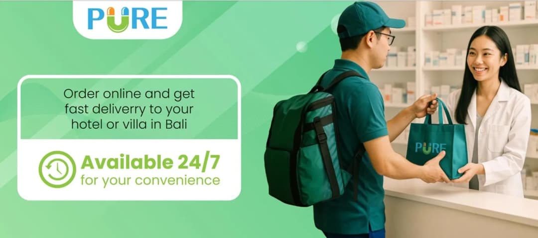 Pharmacy delivery service in Bali